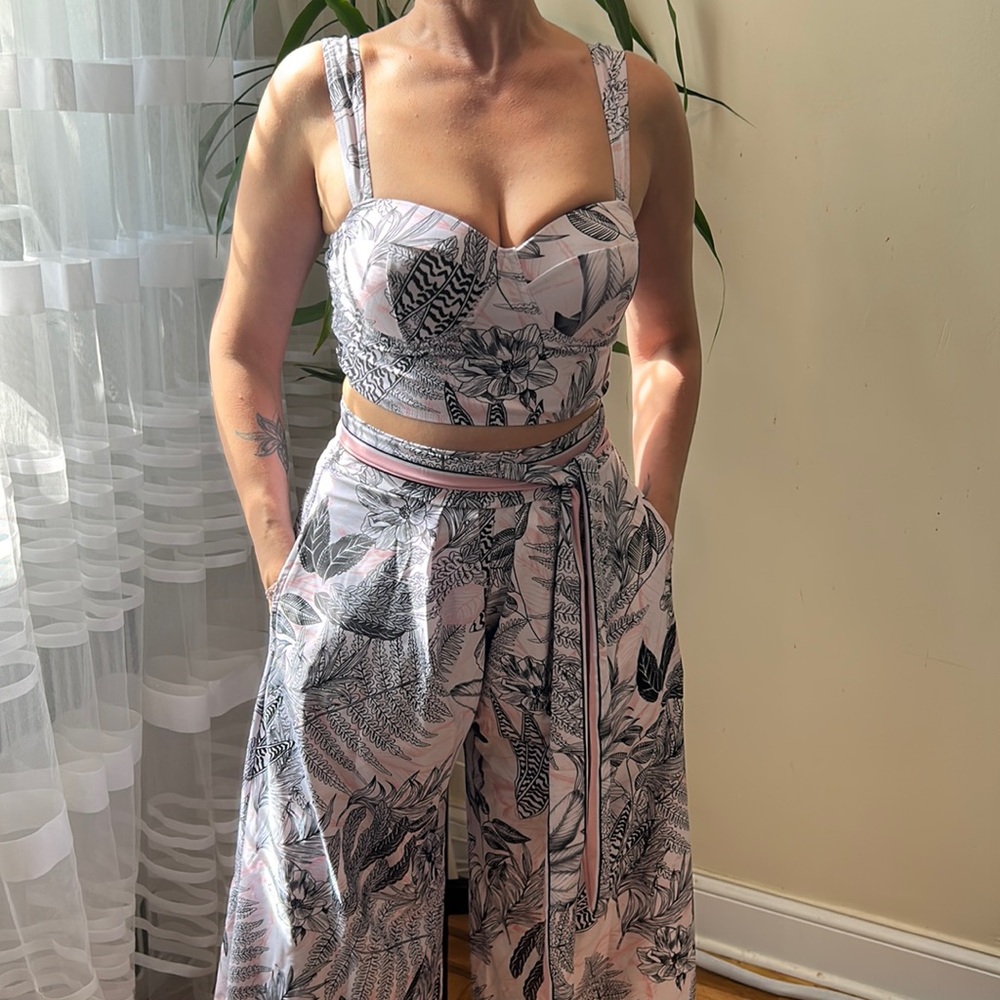 Swim Set Wide Leg Pant with Swimsuit
